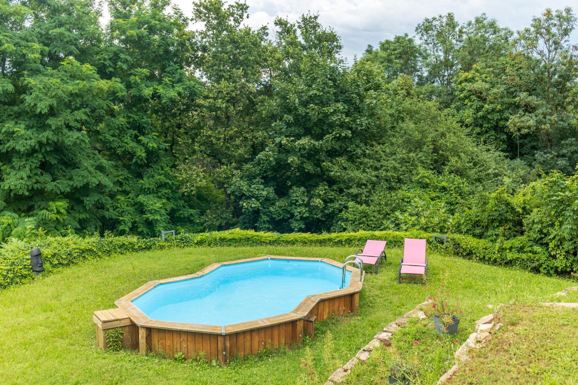 Appartamento Comme Dans Un Ecrin - T2 De 50 M² Avec Jardin, Terrasse Et Piscine Vernaison Esterno foto